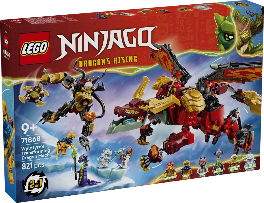 LEGO NINJAGO Wyldfyre's Transforming Dragon Mech | 71868