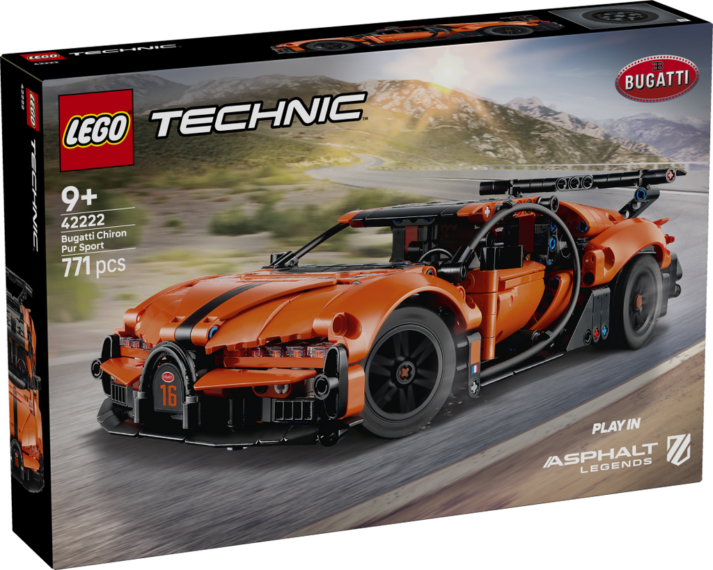 LEGO Technic Bugatti Chiron Pur Sport Hypercar | 42222