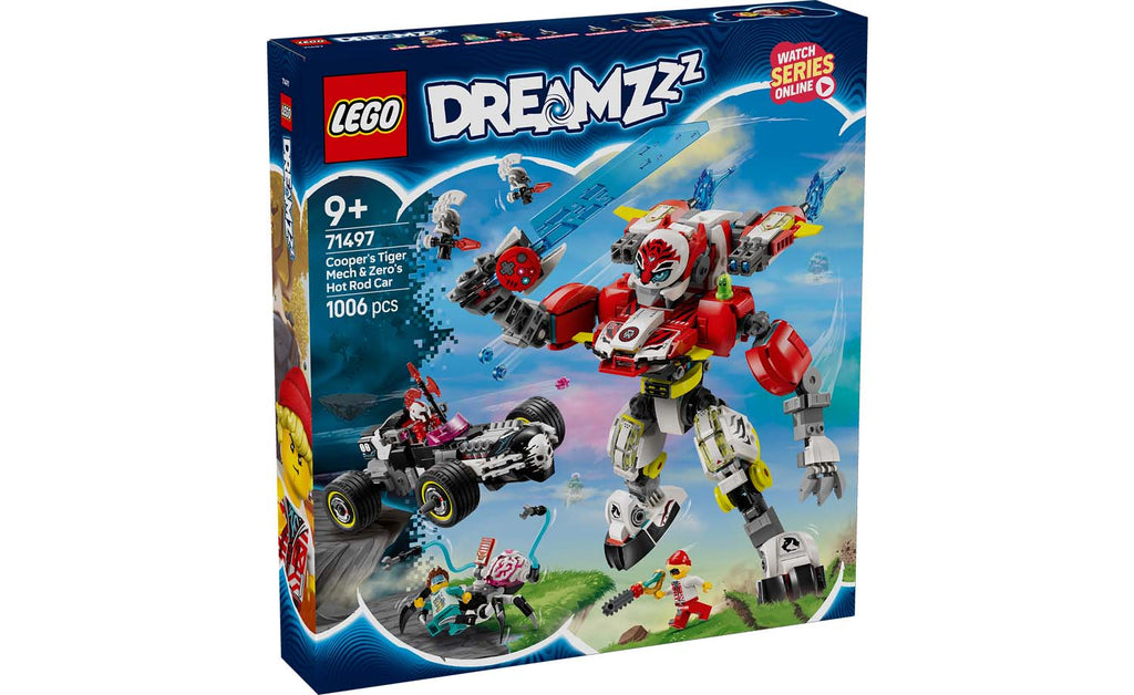 LEGO DREAMZzz Cooper's Tiger Mech & Zero's Hot Rod Car | 71497